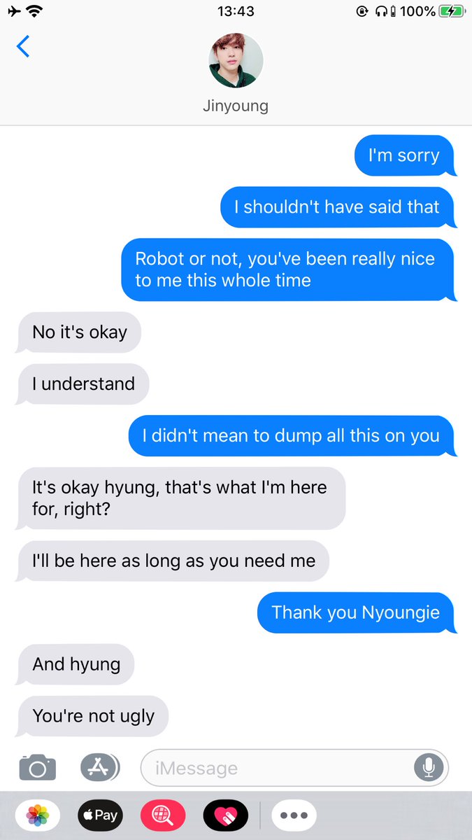 75. can you believe that I wrote this conversation between jy and jb while I was still working on my 3rd au?