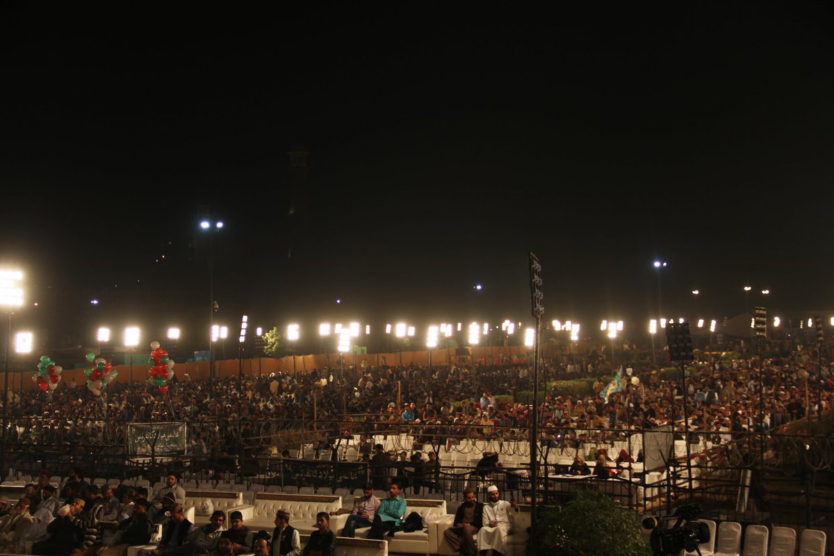 International 36th Mawlid-un-Nabi ﷺ Conference has started at the Minar-e-Pakistan lahore.
Shaykh-ul-Islam Dr Muhammad Tahir-ul-Qadri will deliver his keynote Speech to the Conference at 12:30 am
#MawlidConferenceMQI 
<a href="/TahirulQadri/">Dr Tahir-ul-Qadri</a> <a href="/MinhajulQuran/">Minhaj-ul-Quran</a>
