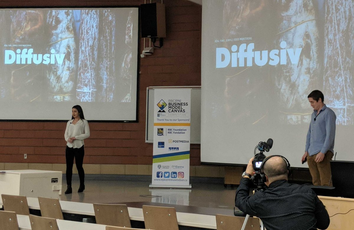 KcwWayne's tweet photo. Congratulations! to Conrad BET300 students startup, Diffusiv on winning today's RBC EPIC Business Model Canvas Competition 2019. The team is Waterloo 4th Yr Nanotech Engineering students James and Nina.
@conraduwaterloo
@WaterlooENG https://t.co/sB5Z9A7f7G