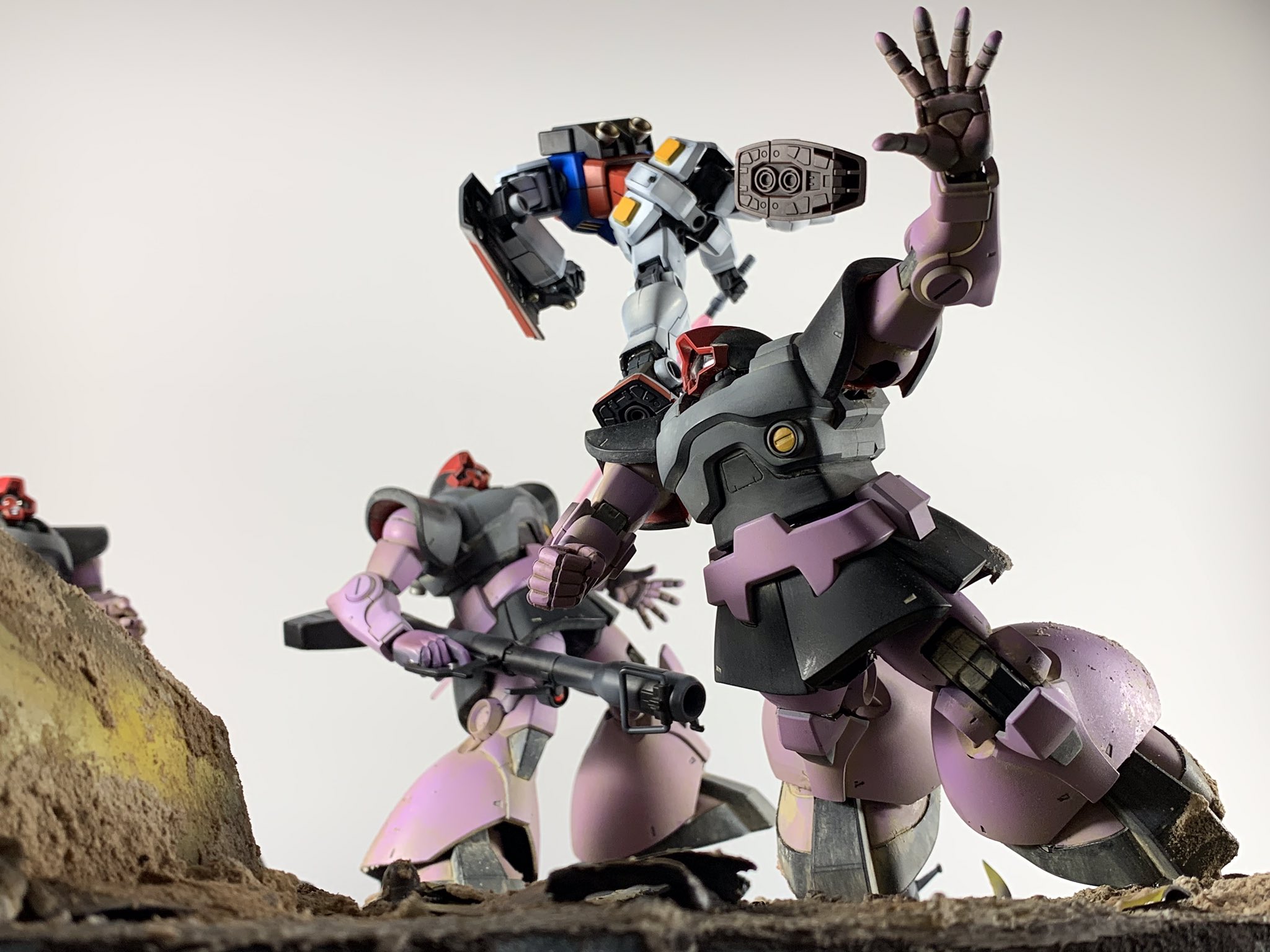 ガンプラ 改造】HGUC ドムトローペン 組立・塗装・ジオラマ製作