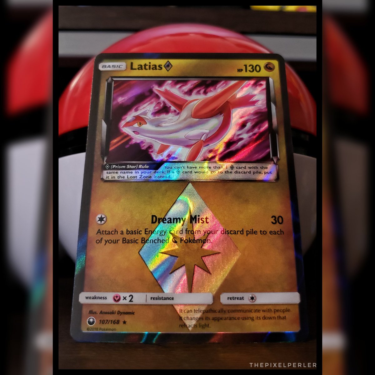 thepixelperler's tweet image. 💠 Just pulled the only card I cared about from #CelestialStorm! 💖
#LatiasLover #DeepHistory #PokemonTCG #PokemonLife