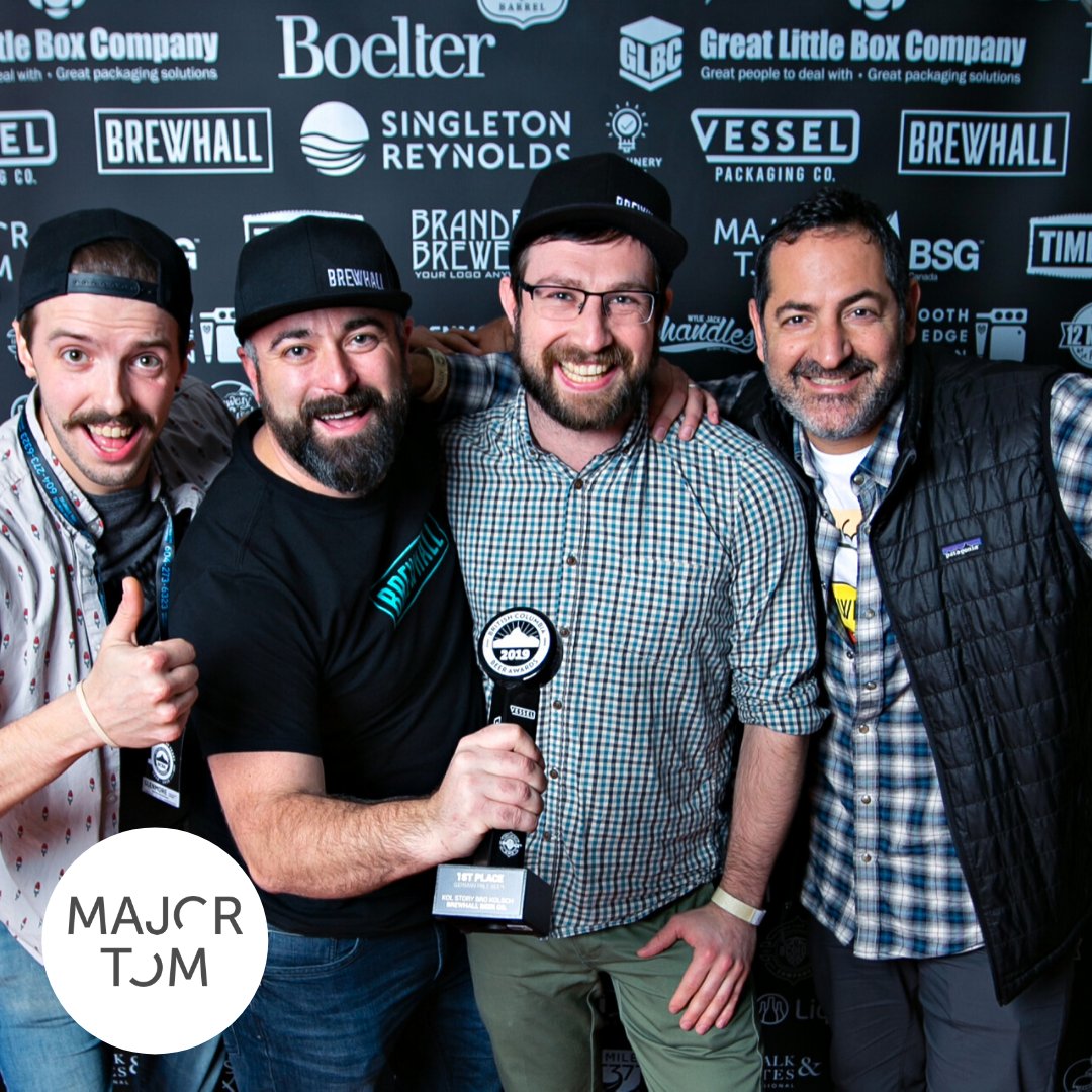 ⭐️Best Website Design went to <a href="/brewhallyvr/">BREWHALL</a> Presented by <a href="/majortomagency/">Major Tom</a> 👉Artist/Designer: Sarah Gill

 CONGRATS TO ALL THE WINNERS!

📸: @justjash #BCAged10Years #beerstagram #bcbeerawards #bcbaX