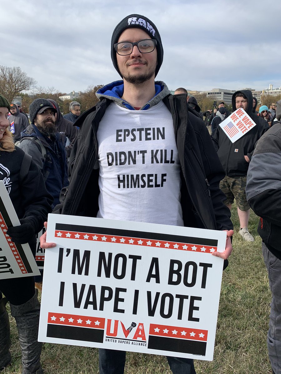 South_Vape_Ad's tweet photo. Guys........

This dude is currently winning the rally 🤘🏻😂🤘🏻

#vape #VapeRallyDC2019 #VapeRallyNov9th2019 #Epsteindidntkillhimself https://t.co/soyHTMoOmz