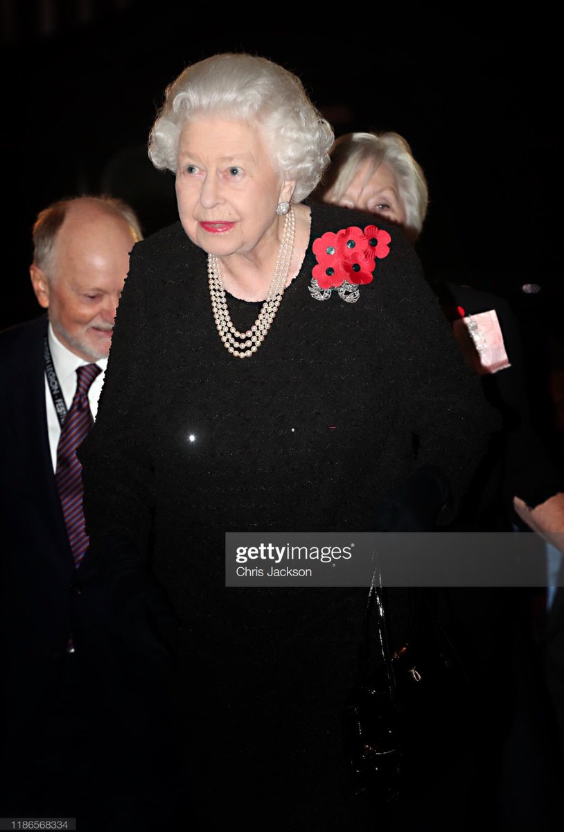ChrisJack_Getty's tweet image. HM The Queen arrives for tonight’s Festival of Remembrance at the @RoyalAlbertHall