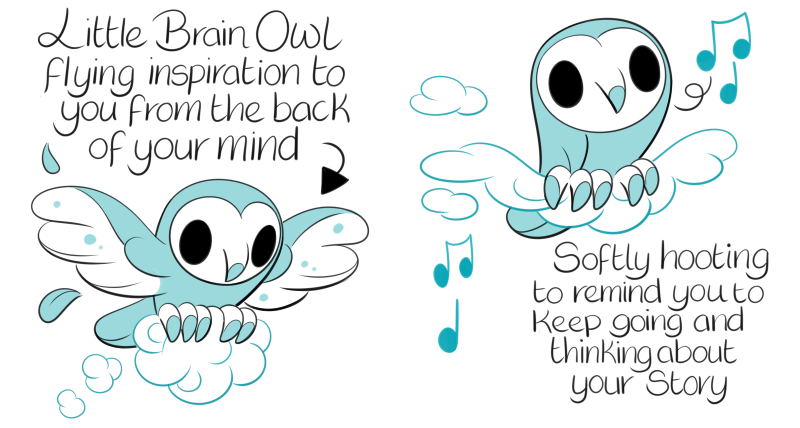 stutterhug's tweet photo. A Motivational Brain Owl (1/2) ((In honour of NaNoWriMo)) https://t.co/eBSIpSQjIu