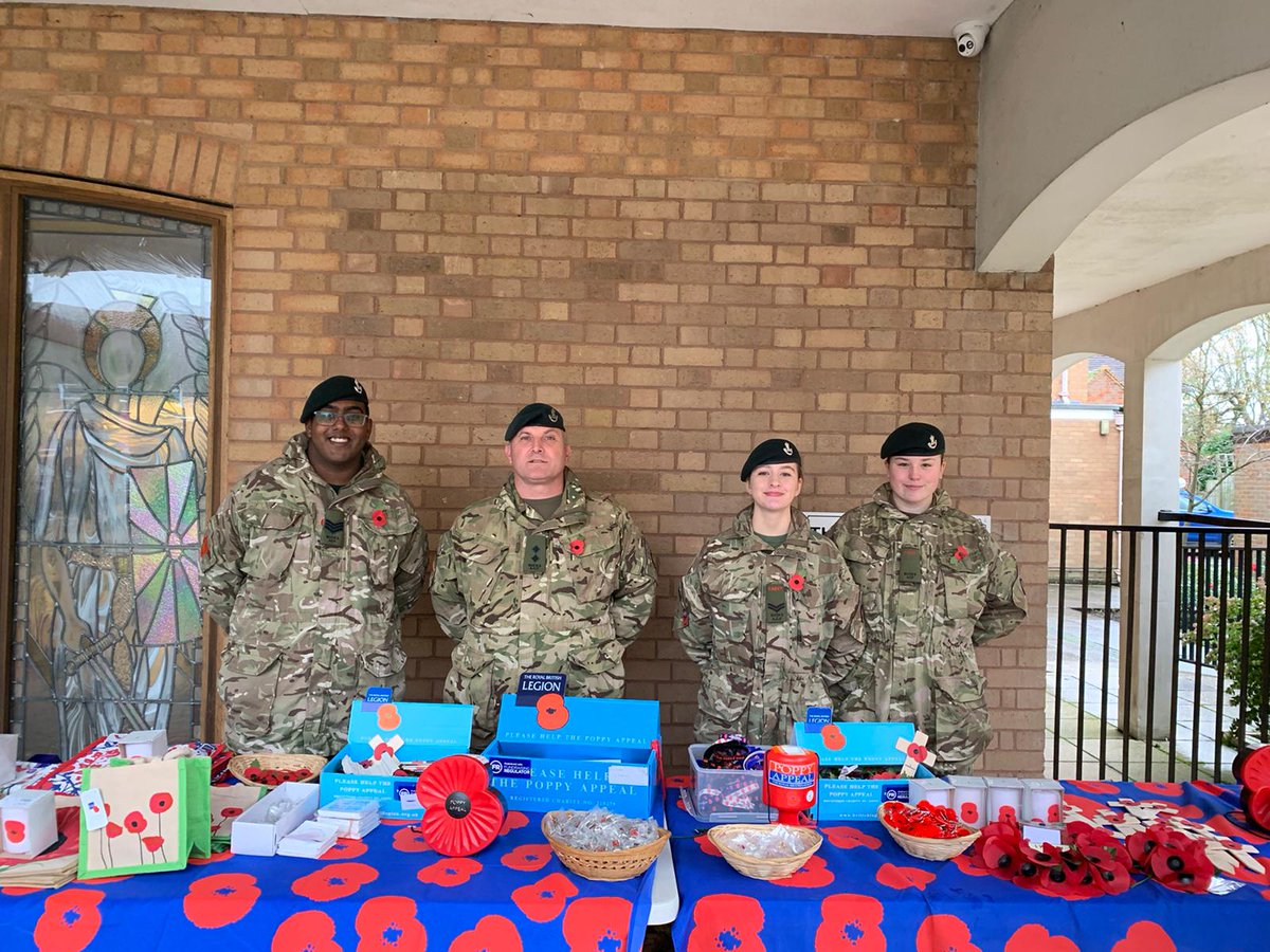 Thank you to all our cadets and adults who have been supporting this year's #PoppyAppeal for #RoyalBritishLegion.  This year the Poppy Appeal is hoping to raise over 50 million to support serving and ex-serving members of the Armed Forces Community.  #ACFgratitude