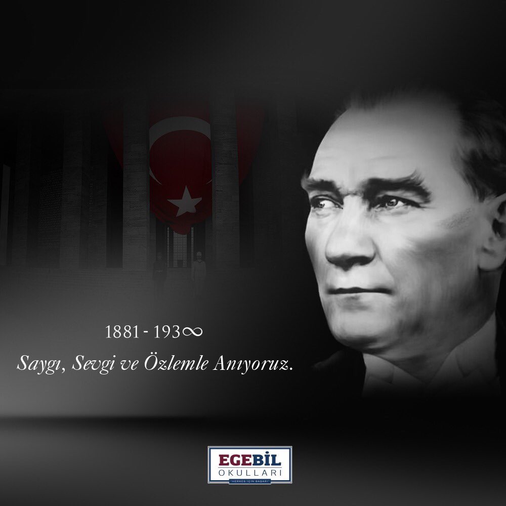 yeliz_kurtoglu's tweet photo. Cumhuriyetimizin kurucusu Ulu Önder Mustafa Kemal Atatürk’ü saygı, sevgi ve özlemle anıyoruz.
#EgebilOkulları #10Kasım #Atatürk https://t.co/JfK6zQpKTz