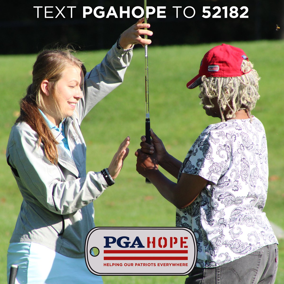 PGA HOPE gives the gift of golf to those who were willing to give their all for us. Text “PGAHOPE” to 52182 or click ➡️ bit.ly/2Csb6Yc to help heal our nation’s veterans and give a veteran HOPE this #Veteransday! Thank you for your support 🇺🇸🏌️‍♀️🏌️‍♂️
#metpga #weplay #pgahope