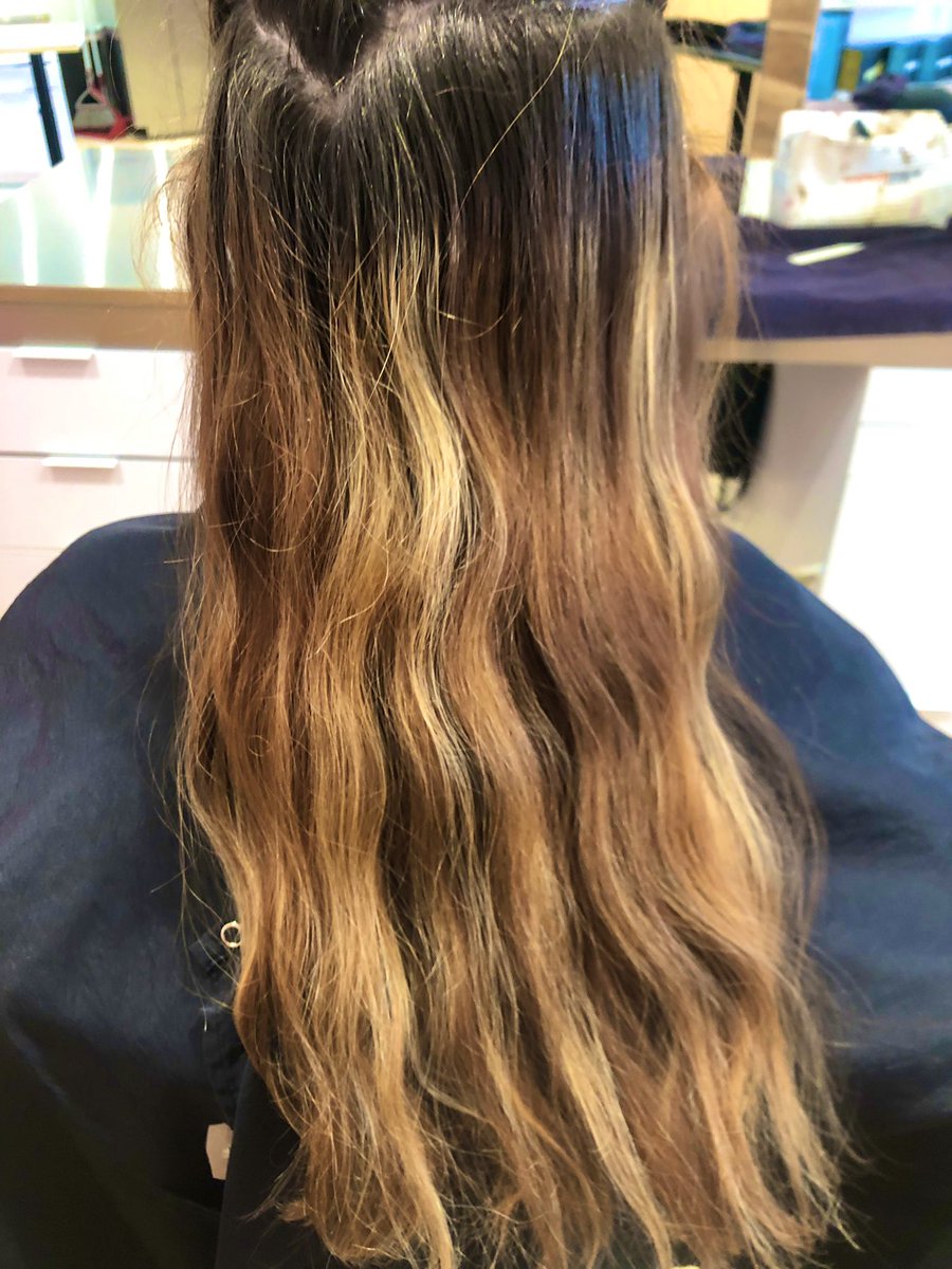 estherstrudel's tweet image. Beautiful color melt &amp;amp; haircut I did today 😍 #licensedtocreate