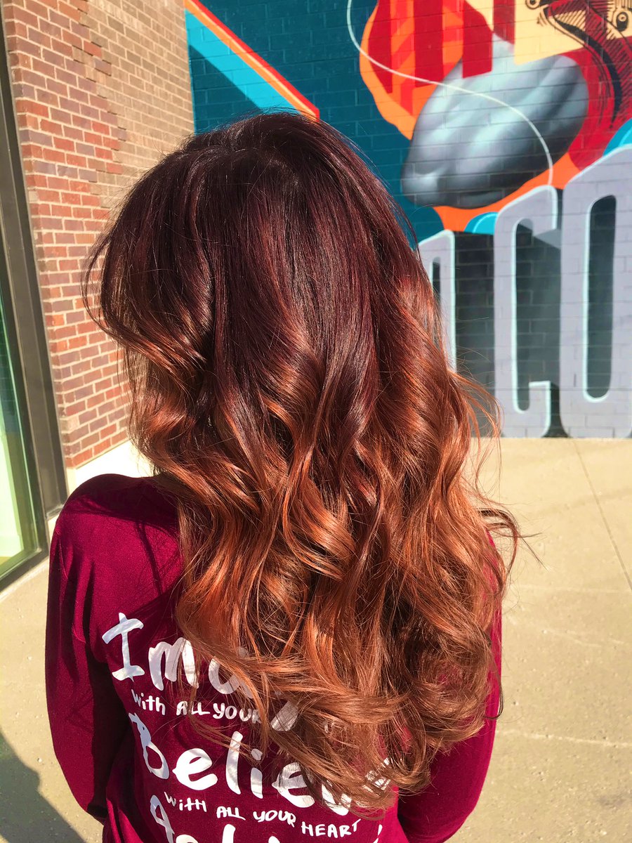 estherstrudel's tweet image. Beautiful color melt &amp;amp; haircut I did today 😍 #licensedtocreate