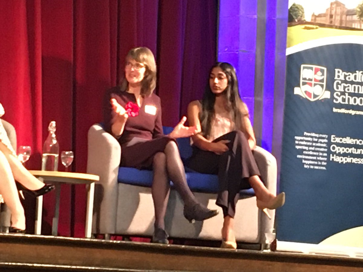 'A leading lady needs to define herself ...' lovely words from our Assistant Head Pastoral Jane and Sixth Form student Jaya #leadingladies