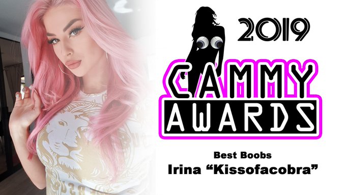 2019 @CammyAwards BEST BOOBS Title WINNER, @kissofacobra is online now! https://t.co/3cvxMaSGP8 #SwagSnaps