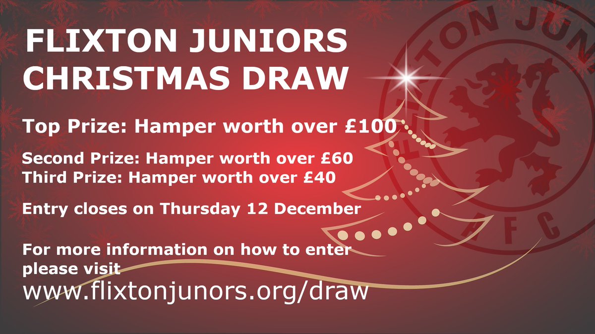Enter our Christmas Prize Draw and gain chances to win one of three fabulous Christmas hampers. Visit bit.ly/33fXFq2 for details on how to enter. #FunFootball4All