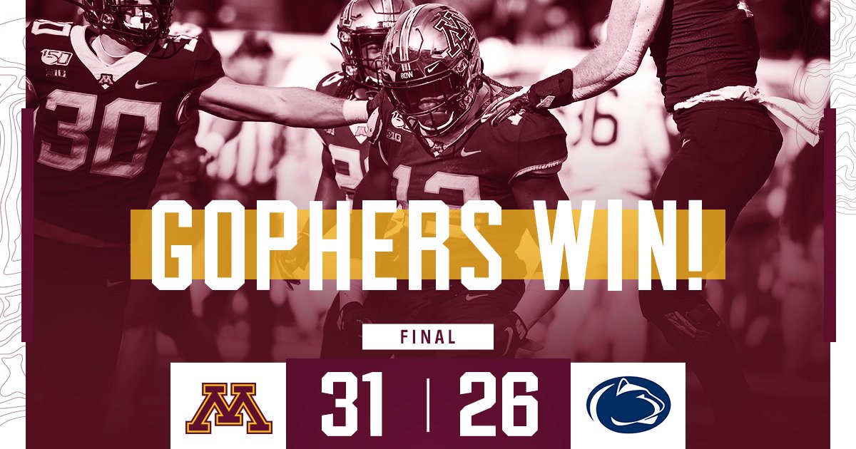 Played somebody. #PSUvsMINN