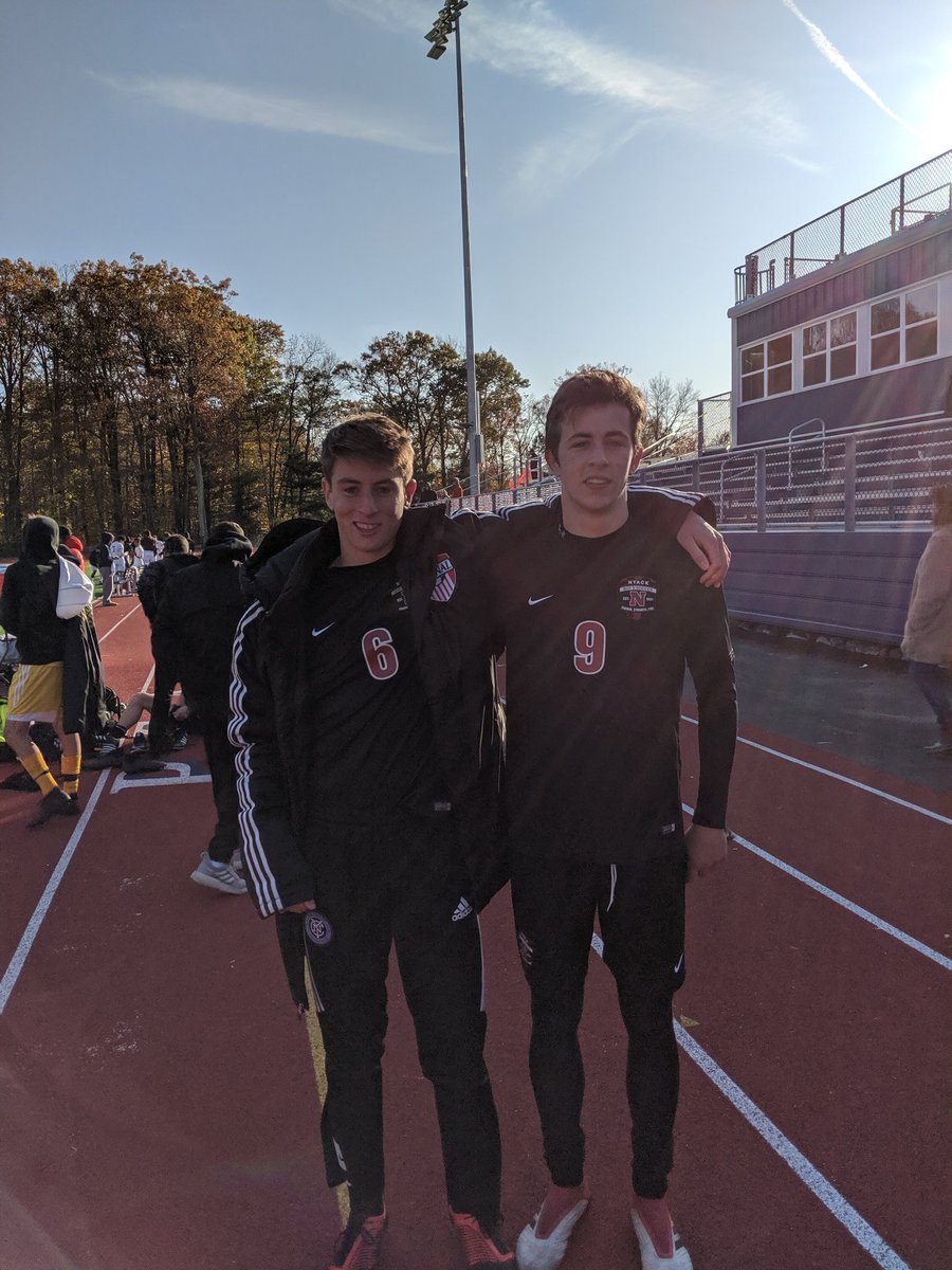 Congrats to kenan kapetanovic and julain Brooks for playing in today section one senior game today , both scored on their pk's , very proud