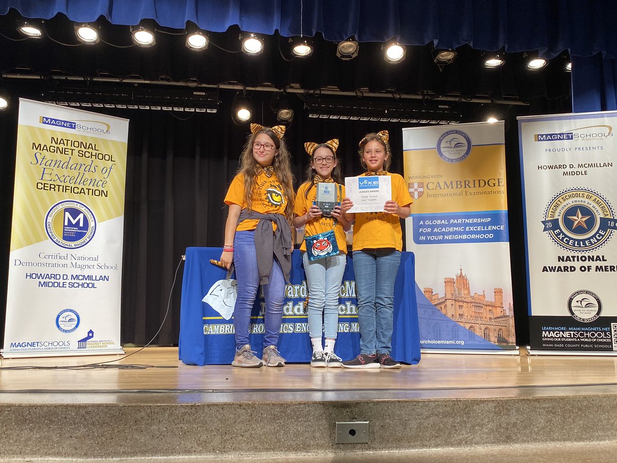 Kendale Lakes ES (@klefamily) on Twitter photo It was a Girl Powered afternoon as our “all girl” team won the Judges Award and represented our school in the finals at <a href="/HDMcMillan/">Howard D. McMillan MS</a> <a href="/STEMSquadHDMM/">H.D. McMillan STEM Squad</a> Way to go ladies! <a href="/MDCPS/">Miami-Dade Schools</a> @MiamiSup @STEMDesignation <a href="/MDCPSSTEAM/">M-DCPS STEAM</a> <a href="/MDCPSRobotics/">MDCPS’ Robotics Leaders</a> <a href="/MDCPSSouth/">South Region Office</a> <a href="/MTJaureguizar/">Martha T Jaureguizar 💜</a> <a href="/DayamiBorges/">Dayami Borges</a> It was a Girl Powered afternoon as our “all girl” team won the Judges Award and represented our school in the finals at <a href="/HDMcMillan/">Howard D. McMillan MS</a> <a href="/STEMSquadHDMM/">H.D. McMillan STEM Squad</a> Way to go ladies! <a href="/MDCPS/">Miami-Dade Schools</a> @MiamiSup @STEMDesignation <a href="/MDCPSSTEAM/">M-DCPS STEAM</a> <a href="/MDCPSRobotics/">MDCPS’ Robotics Leaders</a> <a href="/MDCPSSouth/">South Region Office</a> <a href="/MTJaureguizar/">Martha T Jaureguizar 💜</a> <a href="/DayamiBorges/">Dayami Borges</a>