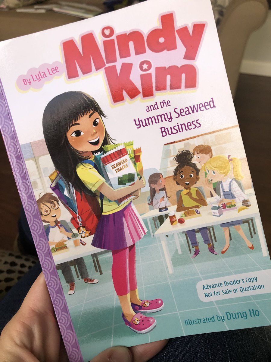 ❤️ this #diversekidlit from @literarylyla Mindy Kim is the new kid in town & looking for ways to make friends. She finds friends & a little trouble on the way. Mindy faces a lot of challenges, but somehow manages a smile at the end! TY @SSEdLib for sending it in a #bookexcursion