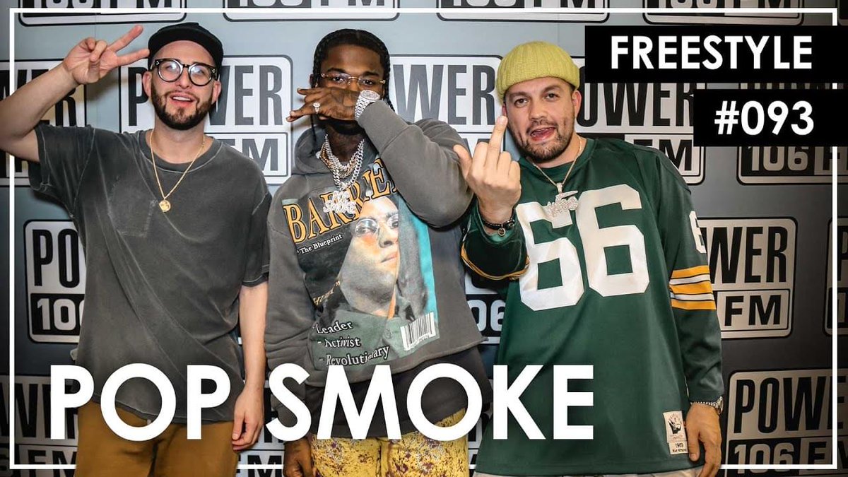 Power106LA's tweet photo. Representing Brooklyn, #POPSMOKE came thru to pop some smoke with hard-hitting bars over #50CENT’s “Not Like Me” on #Freestyle093 with @J_Credible and @djsourmilk
•
WATCH: https://t.co/v7vL849Nw6 |
@POPSMOKE10 https://t.co/xph8fbWB5v