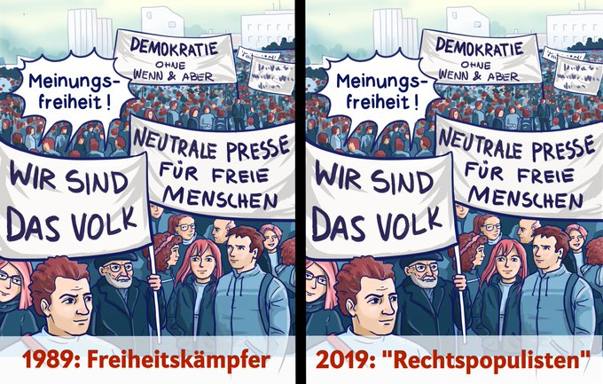 jouwatch's tweet photo. Regierungskritik ist Menschenrecht.
#Mauerfall30 #mein89
jouwatch - das Nachrichtenergänzungsmittel mit garantiert politischen Nebenwirkungen https://t.co/CcuuPYqIbX