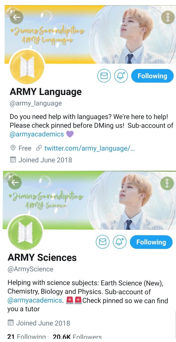 There are ARMY-run tutor accounts dedicated to offering tutoring services to any ARMYs in school. All of this is for free and accessible to everyone.