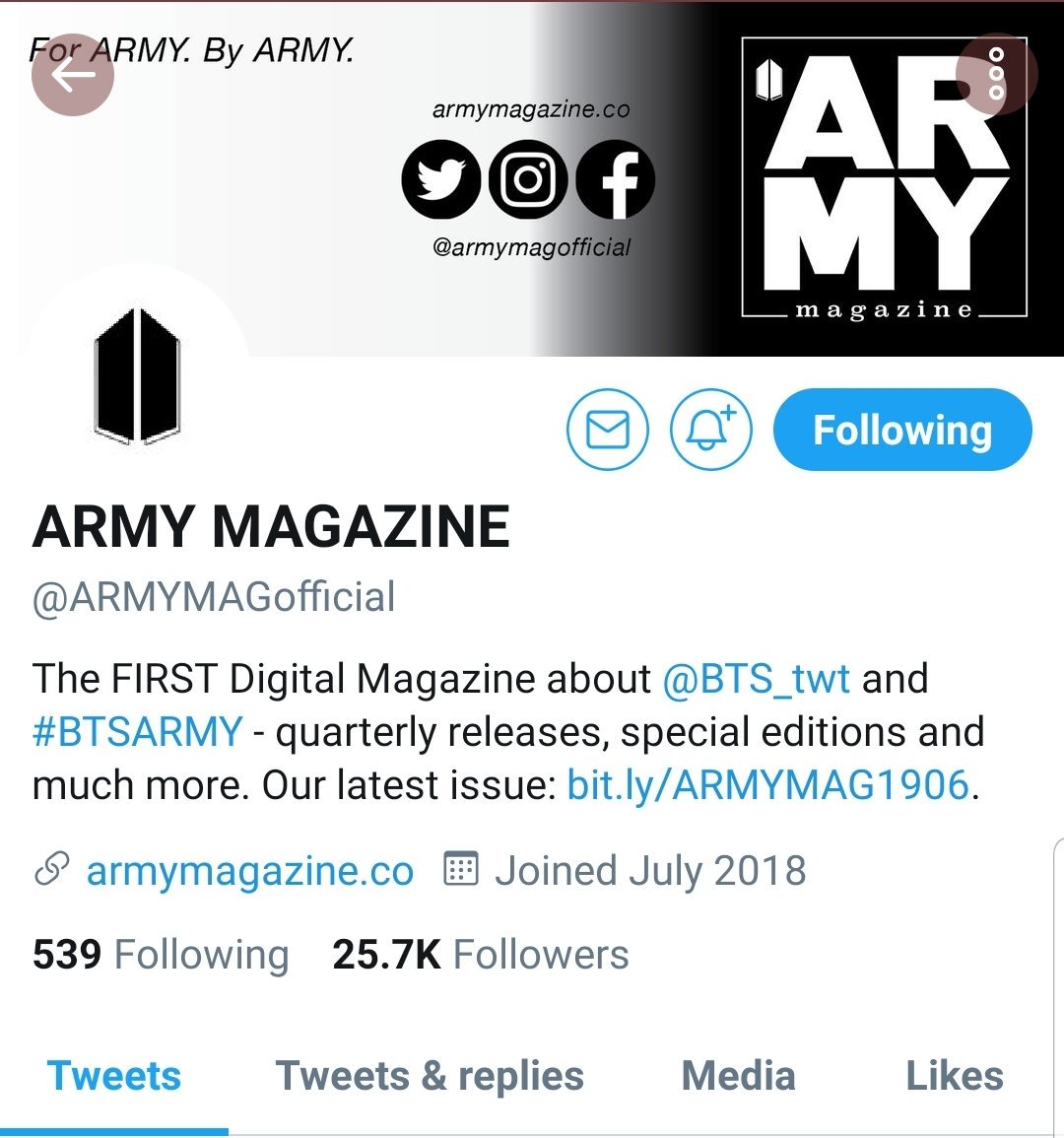 ARMYs have even branched out into journalism! And now there are accounts like  @ArmyscapeMag and  @ARMYMAGofficial run by people who document all the lovely things that happen in this community. They've written some great articles so far and I encourage you to check them out!