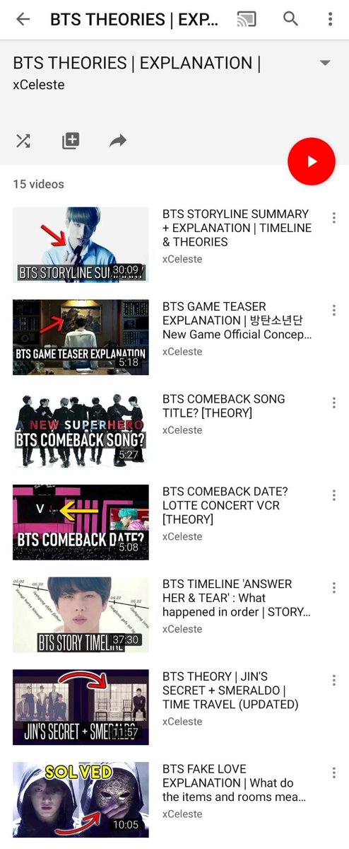 There are accounts dedicated to sorting through all the storyline content in BTS' music videos and highlight reels and creating theories. The most popular one would probably be  @xCeleste___, who posts videos of all her theories on YouTube.