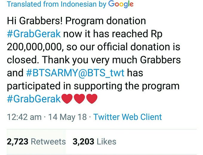And ARMYs kindness and positivity has not fallen on deaf ears! Many who have seen our positive impact have thanked us for the support. It's amazing what people can do when they're motivated to impact the world in a positive way.