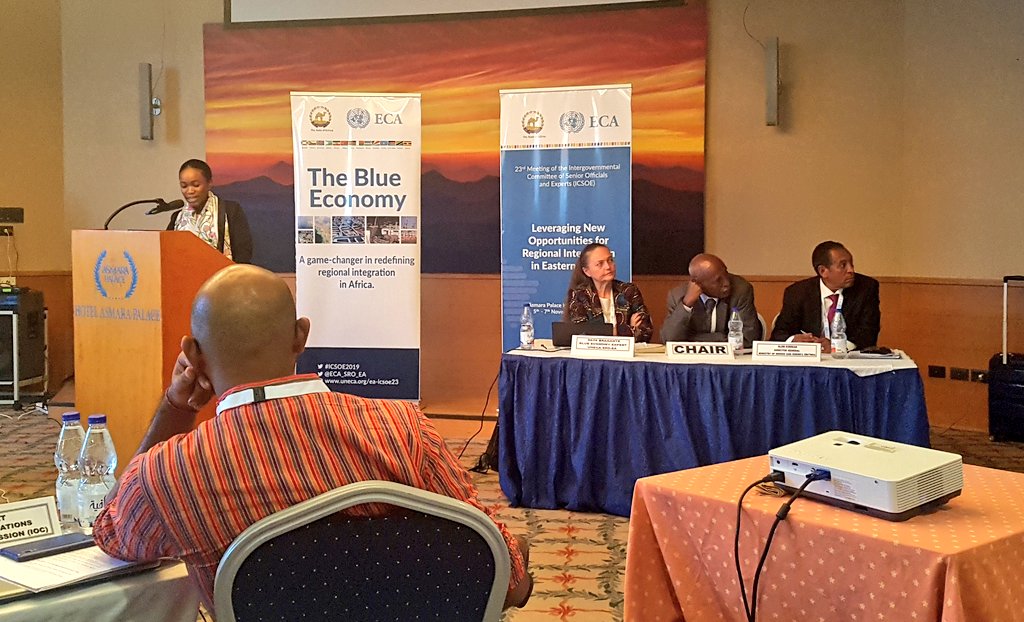 Some of the best practices existing in the #WesternIndianOcean region viz #BlueEconomy inlude #Seychelles #EITI & #FiTI initiatives on Ocean resources & a high level #BlueEconomyCouncil that supports coordination of #OceanGovernance strategies. #ICSOE2019 @ECA_SRO_EA  #Asmara