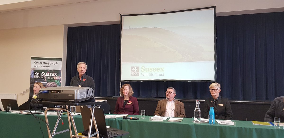 A day out at the @SussexWildlife Trust AGM. But who's interested in an agm on a Saturday? 250 'friends' were! Great review of the year's work by CEO Tor Lawrence @wildlifetor and most entertaining talk of a calendar year of wildlife by Michael Blencoe. So much great work ongoing!