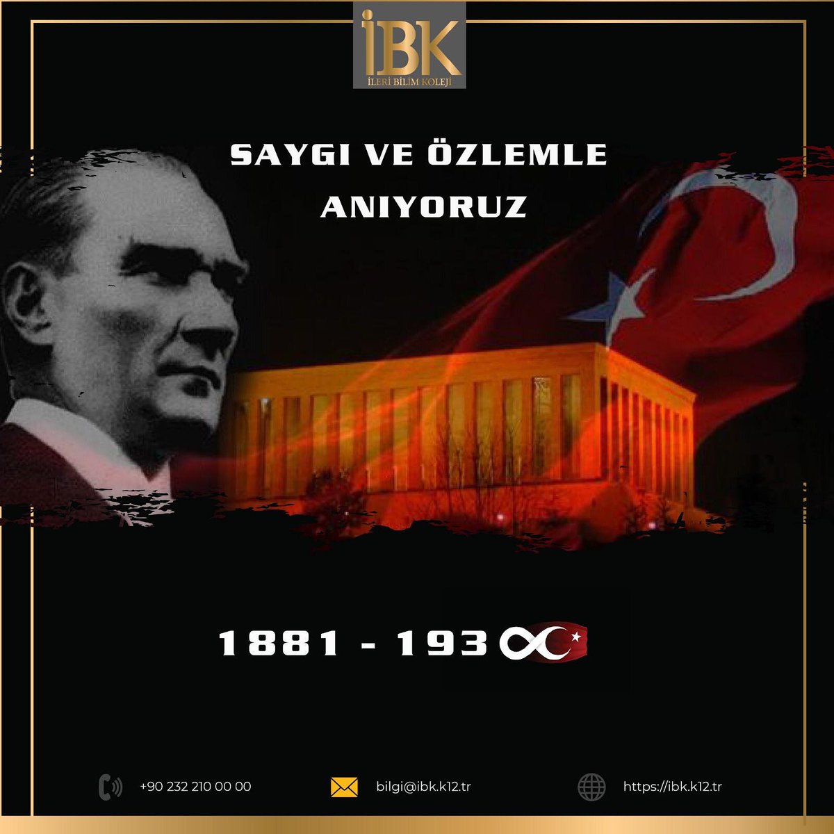 Atamızı, sevgi, saygı ve özlemle anıyoruz #10Kasım #MustafaKemalATATURK  #YolumSensin