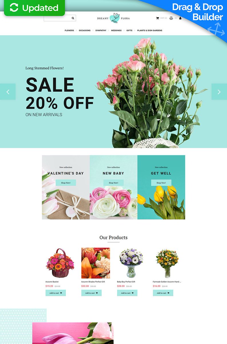 presentwebsite's tweet image. Dreamy Flora - Flower Shop MotoCMS Ecommerce Template presentwebsite.com/motocms-ecomme…