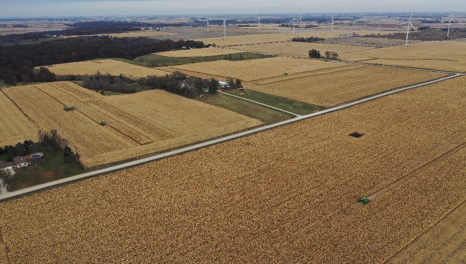 aprilhemmes's tweet photo. 4 combines working on Kevin Barz corn #iowanice neighbor helping neighbor #harvest19 https://t.co/o0zlPEs6W4