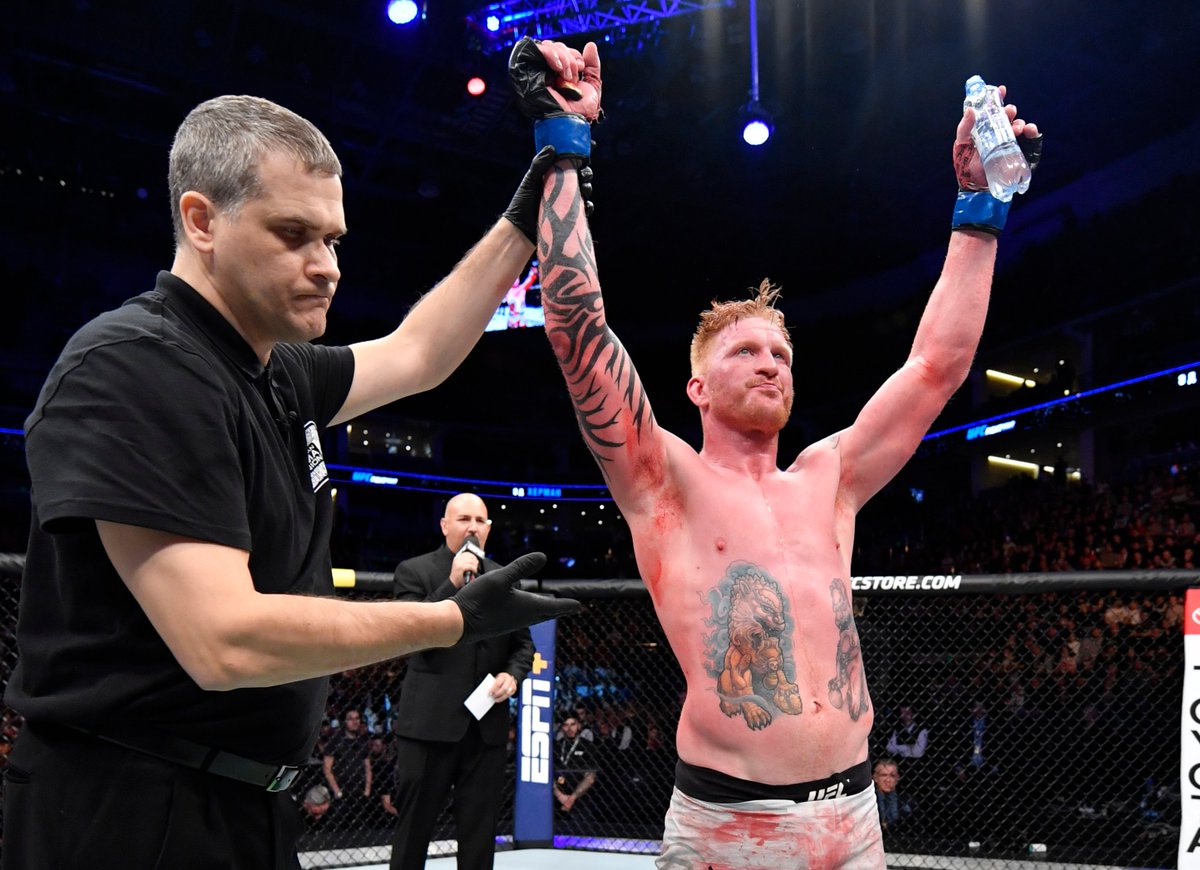 "I don’t know what’s next. I’m going to go home & talk to my family. I’m getting older and it’s not that easy to do this anymore. It’s hard to walk away from it. That’s the competitor in me. I’m wanting to get back in there in the spring." - @EdHermanUFC after his #UFCMoscow win