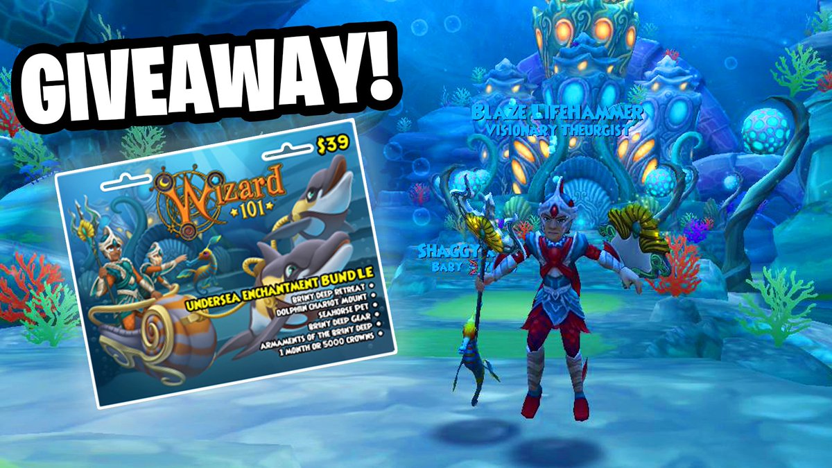 BlazeLH's tweet photo. Checking out the new @Wizard101 Undersea Enchanted Bundle and giving a couple of them away! See it here: 
https://t.co/ksANZ0RpB9 https://t.co/aWGJjfIAlG