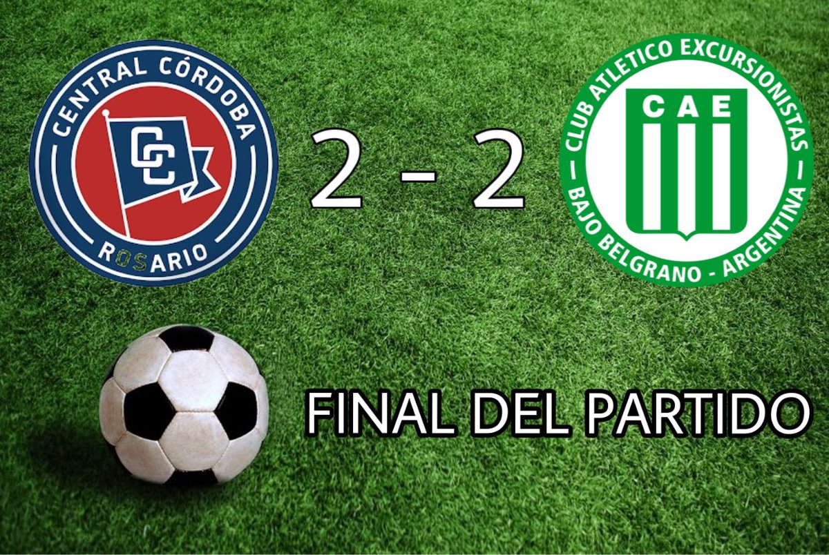notiexcursio's tweet photo. FINALIZÓ EL PARTIDO
#CentralCordoba 2-2 #Excursionistas
El Villero no pudo llevarse los tres puntos de Rosario pero logro cortar la racha de derrotas. Los goles de #Excursionistas los marcaron Agustín #Curima y Lautaro #Canitano.
#PrimeraC #Fecha15
@notiexcursio https://t.co/Q6W1eA0ygT