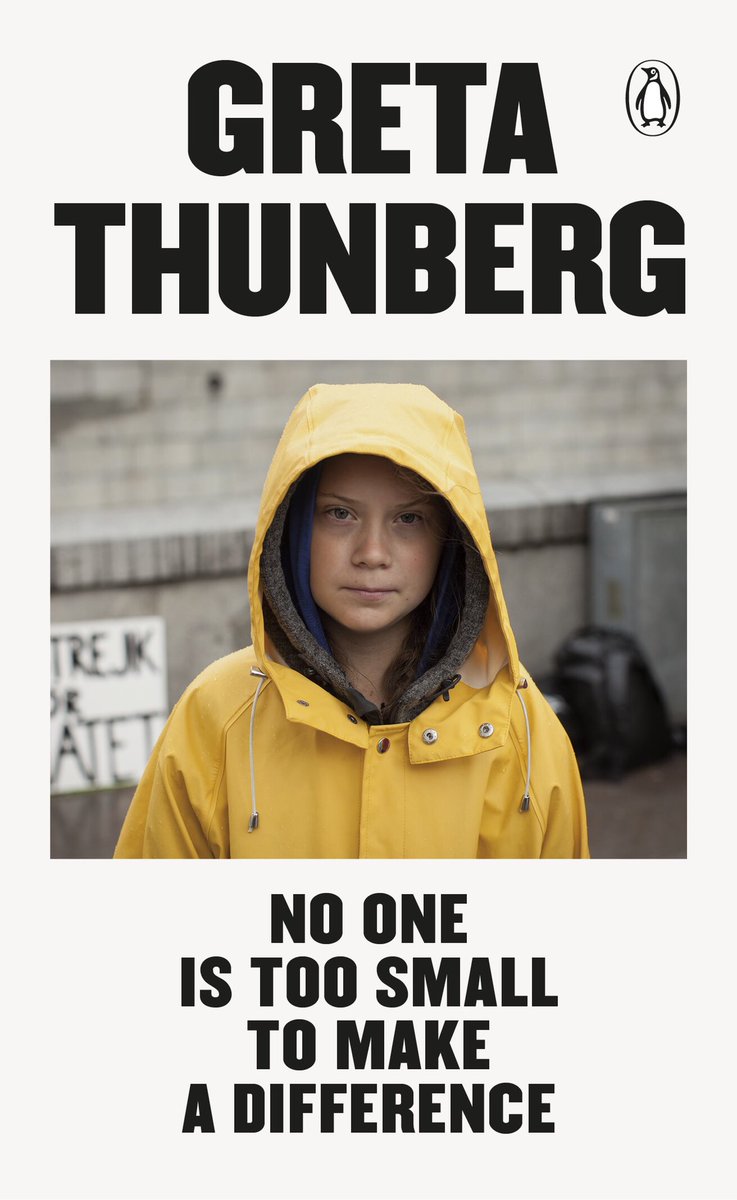 Greta Thunberg (@GretaThunberg) on Twitter photo 2019-11-09 21:50:09 On Monday my book “No One Is Too Small To Make A Difference” will be released in the United States. This is an updated edition with more speeches, which will be released in other countries and languages soon as well. And all my earnings will go to charity. On Monday my book “No One Is Too Small To Make A Difference” will be released in the United States. This is an updated edition with more speeches, which will be released in other countries and languages soon as well. And all my earnings will go to charity.