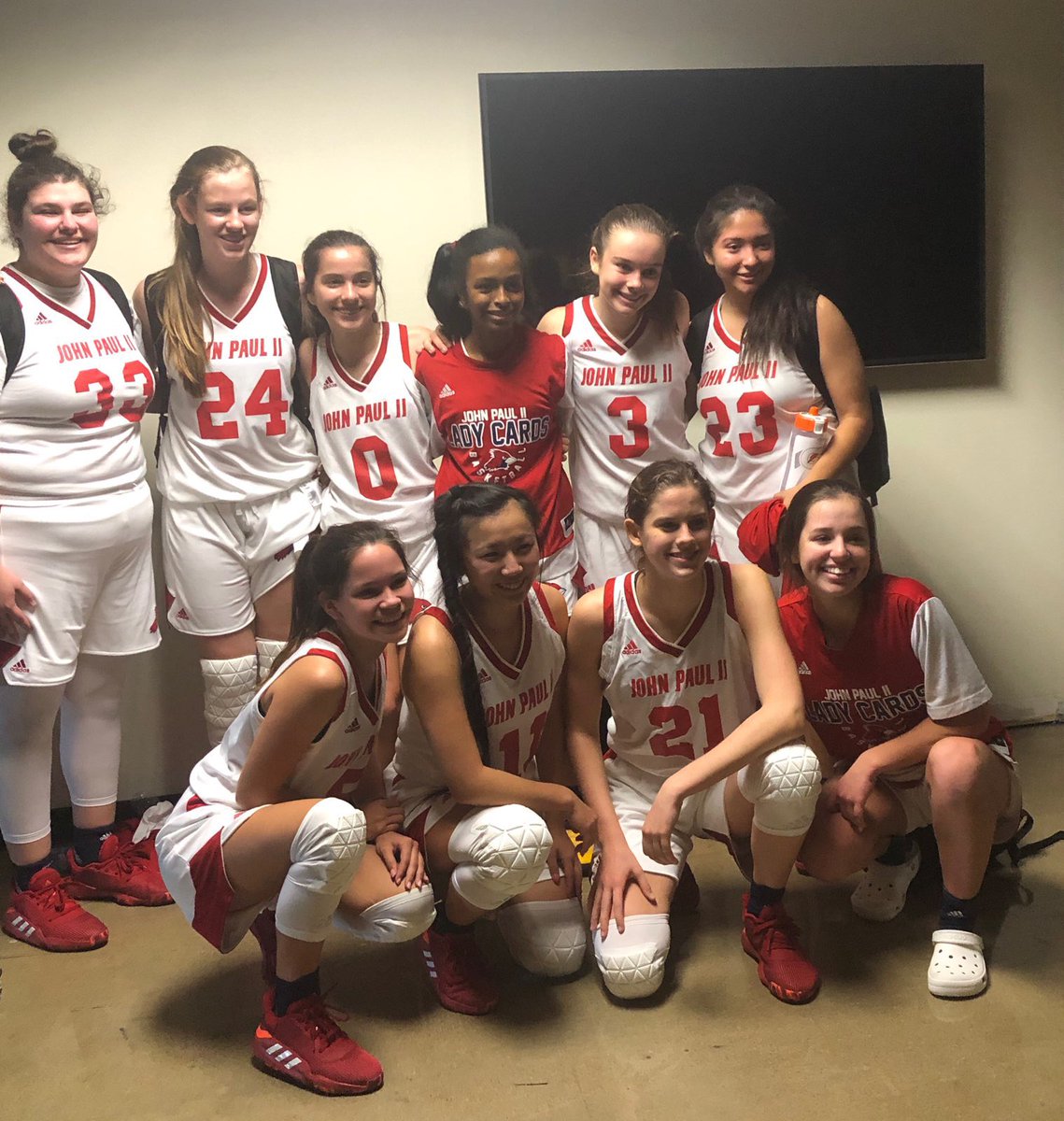So proud of the @LadyCards_Bball JV group in their 1st win of the season #theskiesthelimit #futureisbright #one
