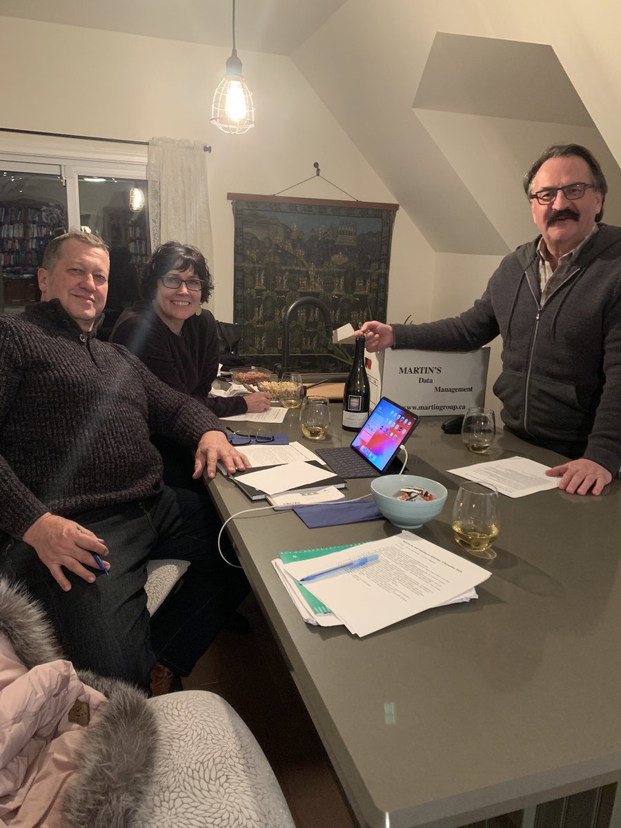 JudgementofKin1's tweet photo. Board of Directors meeting tonight to debrief on JoK 2019 and plan for JoK 2020! Post your constructive feedback and let us know what you would like to see for JoK 2020! #PEC #wine #sommelier #ygk #Kingston #princeedwardcounty https://t.co/iHCTA8XN2q