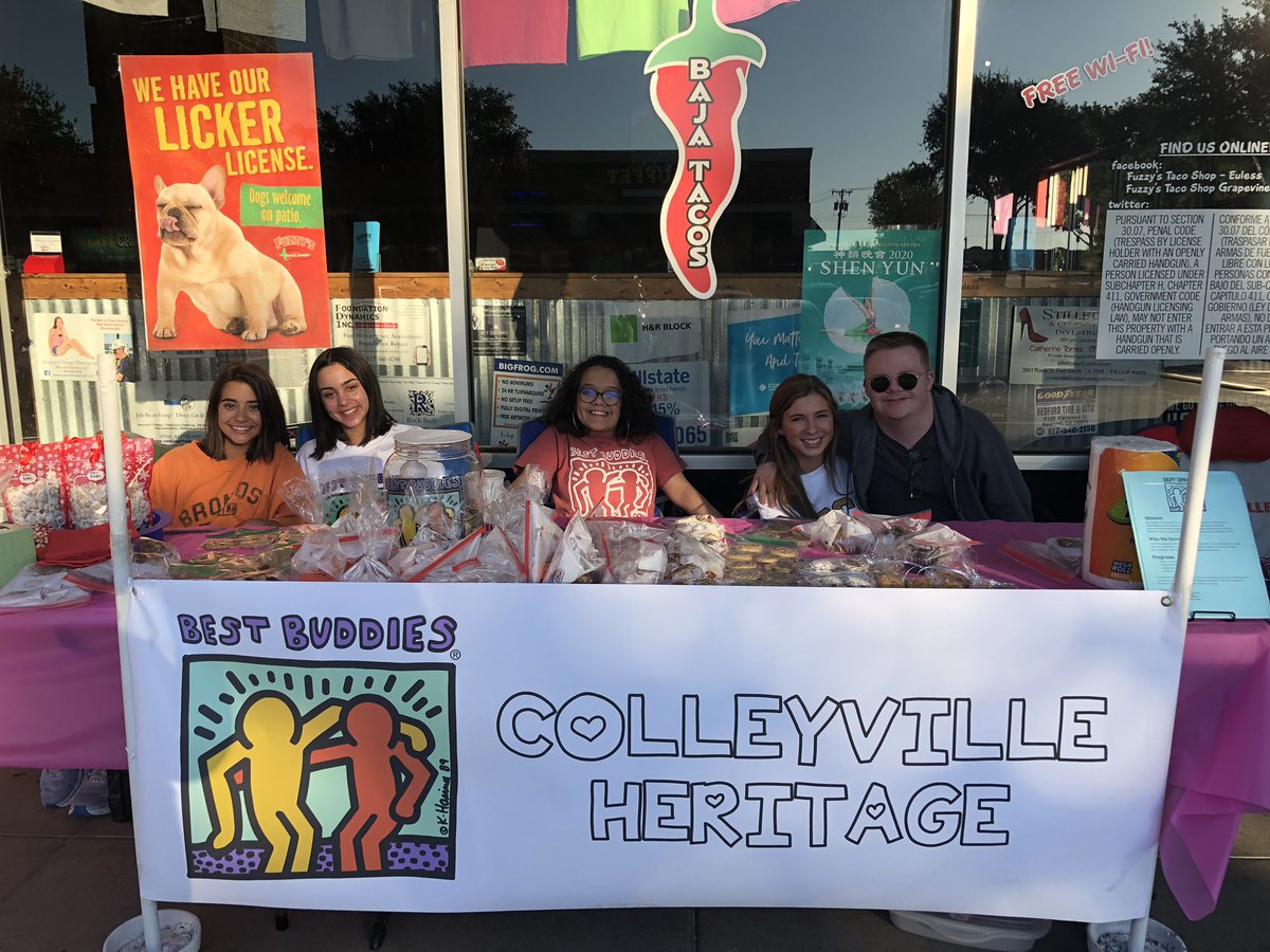 Come out and support CHHS Best Buddies!!!!  Today at Fuzzy’s until 9pm!   They have lots of yummy baked items!  @chhsseniors2020 <a href="/CHPantherPride/">Colleyville Heritage</a> <a href="/CHHS_principal/">Brandon Turner</a> <a href="/ChhsBestBuddies/">CHHS Best Buddies</a>