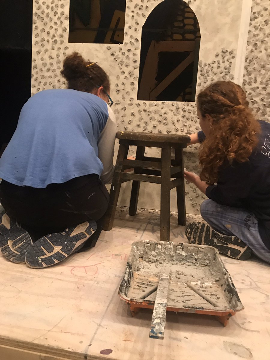 OfficialSHSTC's tweet photo. The production was hard at work today and got a whole lot done! https://t.co/9dhIyhvn0x