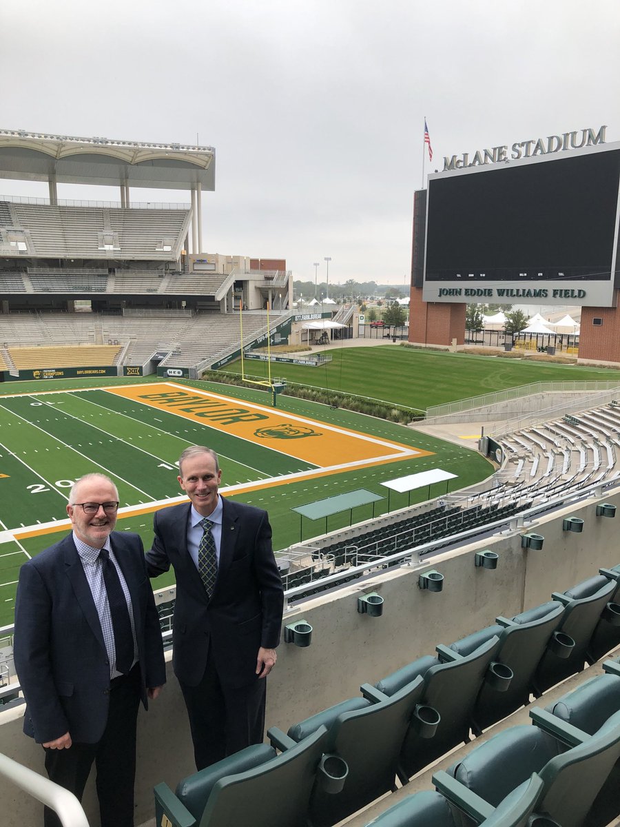 quadview's tweet image. Great to be with Truett’s Dean Todd Still at McLane Stadium, home of the Baylor Bears, while visiting Truett Seminary and Baylor University.