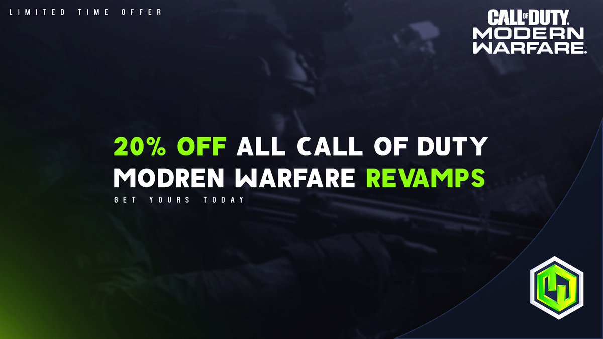 DevDesigns_'s tweet photo. Every new Call of Duty modern warfare streamer/Content creator is looking for a fresh new revamp and Dev Designs thought of that. Just for a limited time you can get a revamp (Animated/ Non-animated) for 20% Off. Hit us up for any further inquires. https://t.co/rh9oEBwvO0