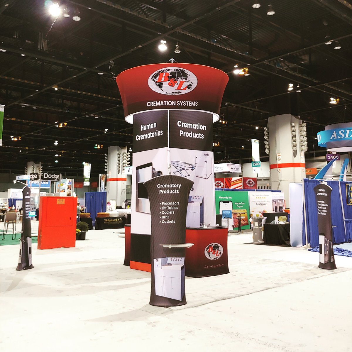 BLCremation's tweet photo. The 1st day of the NFDA 2019 was a great success. If you couldn't make it by today stop by tomorrow 12pm-5pm, booth #1244 and see how we can help your cremation business
#NFDA #NFDA2019 #BLCremation #Cremation #Crematory #CrematoryManufacturing #CremationSystems #FuneralIndustry https://t.co/qM465VPLyX