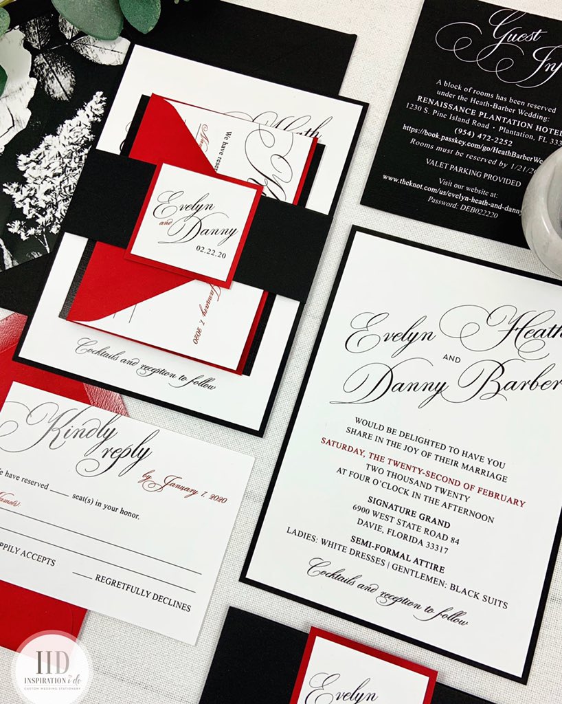 #blackandwhite #blackandred #invitations #wedding #weddinginvitations #custominvitations #floridawedding #2020wedding

For more details and pricing information, visit our shop: etsy.com/shop/inspirati…
