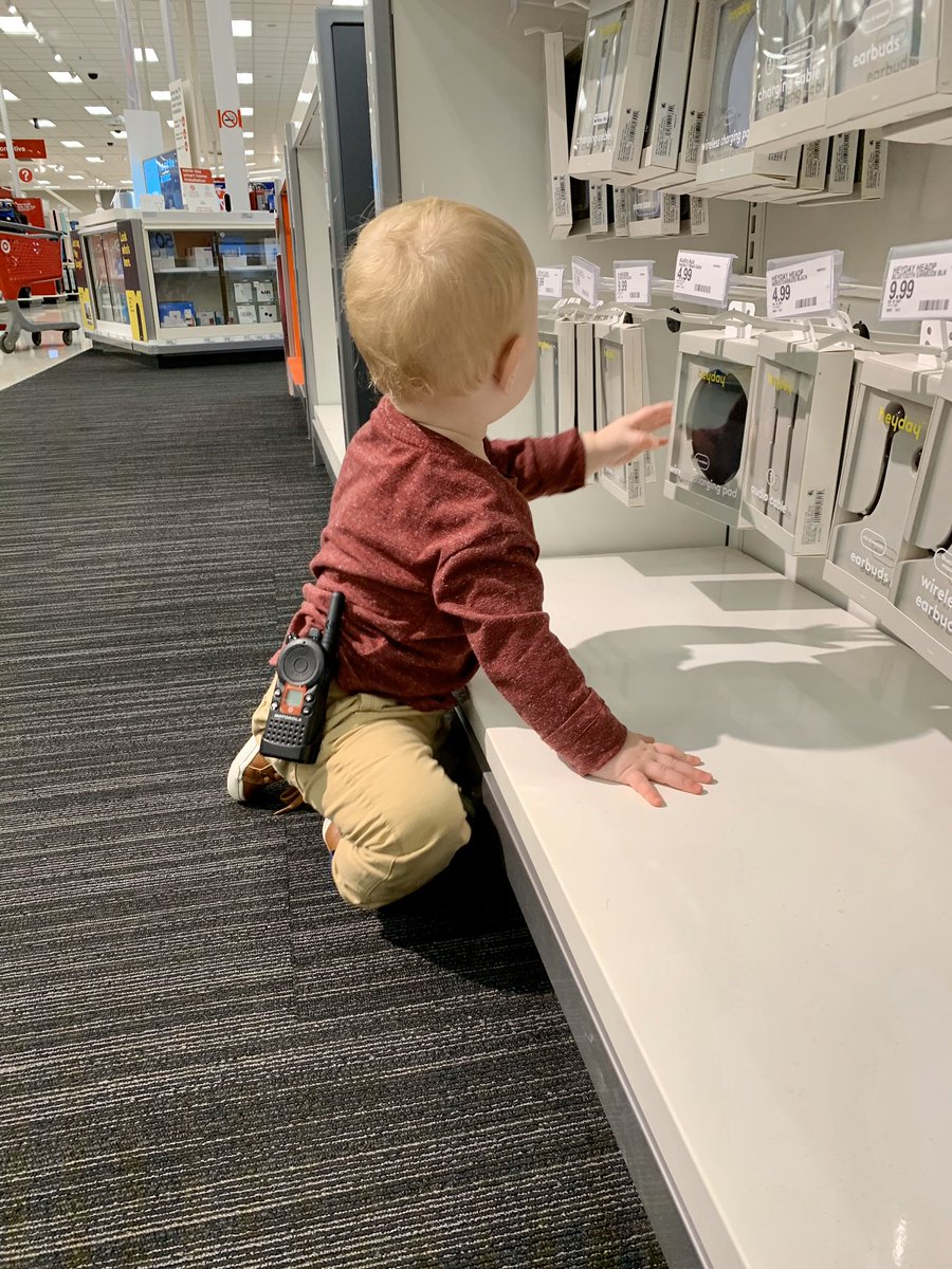 AlishaLaskowski's tweet photo. Aaron takes his Halloween costume VERY seriously... youโre looking at Targetโs newest (and youngest) employee! ๐คฃ
He had his first shift today. It was about 25 minutes long and man, was it fun! #target #halloween #costume #targetaddict https://t.co/UZZjjNmORn