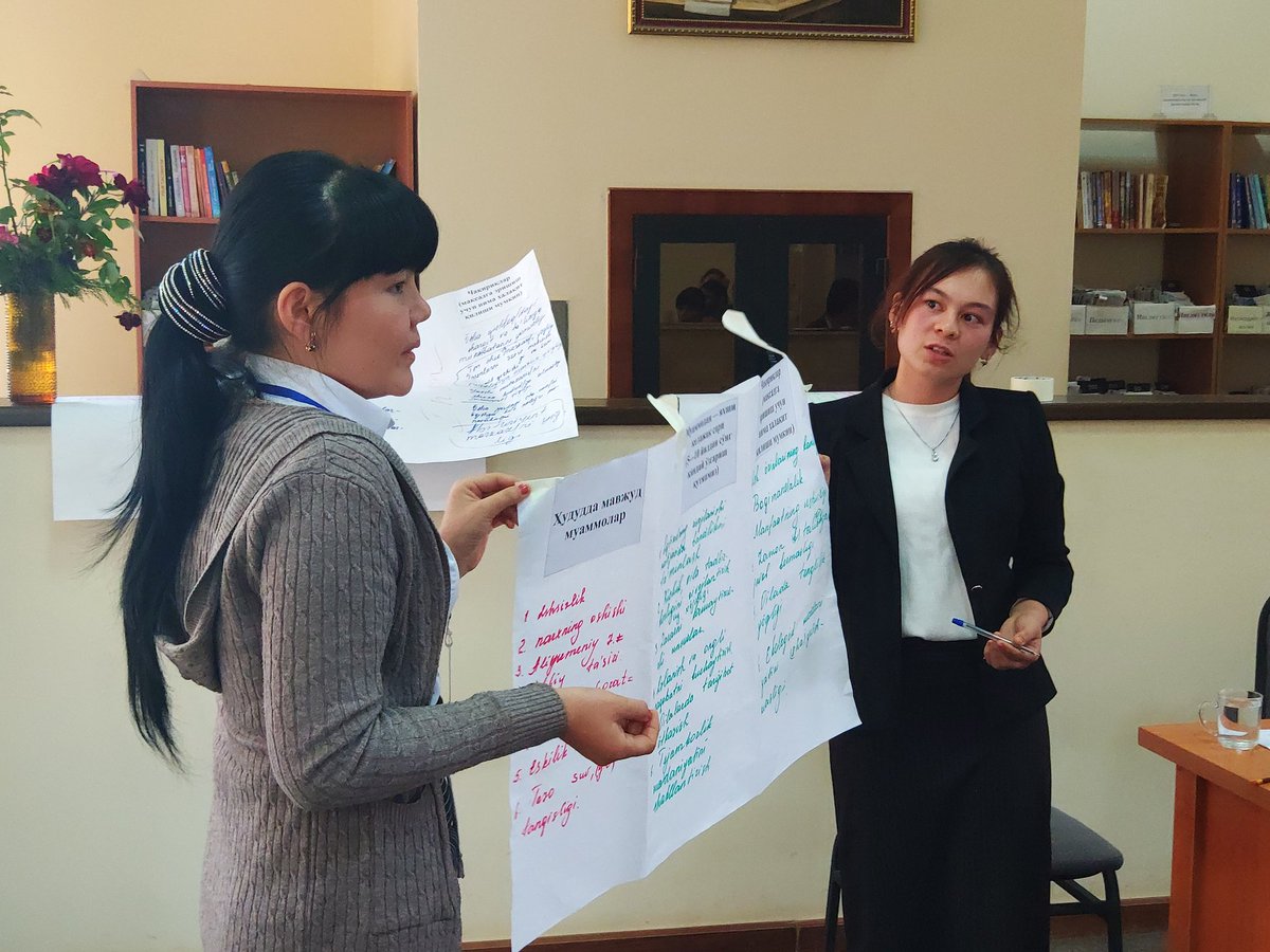 un_uzbekistan's tweet image. &quot;Outdated gender stereotypes can not kill our dreams. Education is the key success for young girls and women,&quot; noted participants of our next generation @UN_SDG #CooperationFramework consultations  in #Termez, being held with &quot;Yuksalish&quot; national movement. #LeaveNoOneBehind