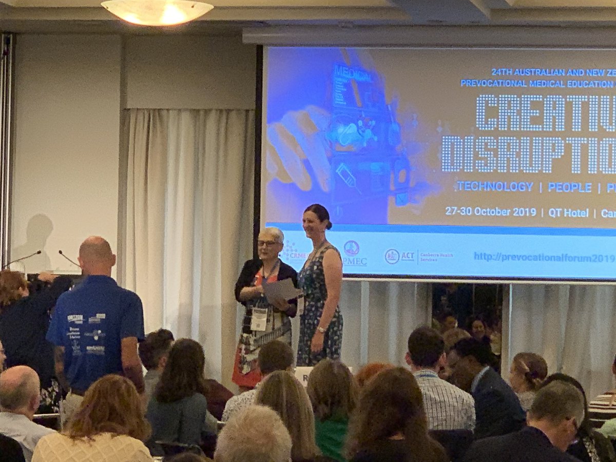 Congratulations Dr Carolyn Petersons ACT Educator of the year. #prevoc19 #canberrahealthservices #meded