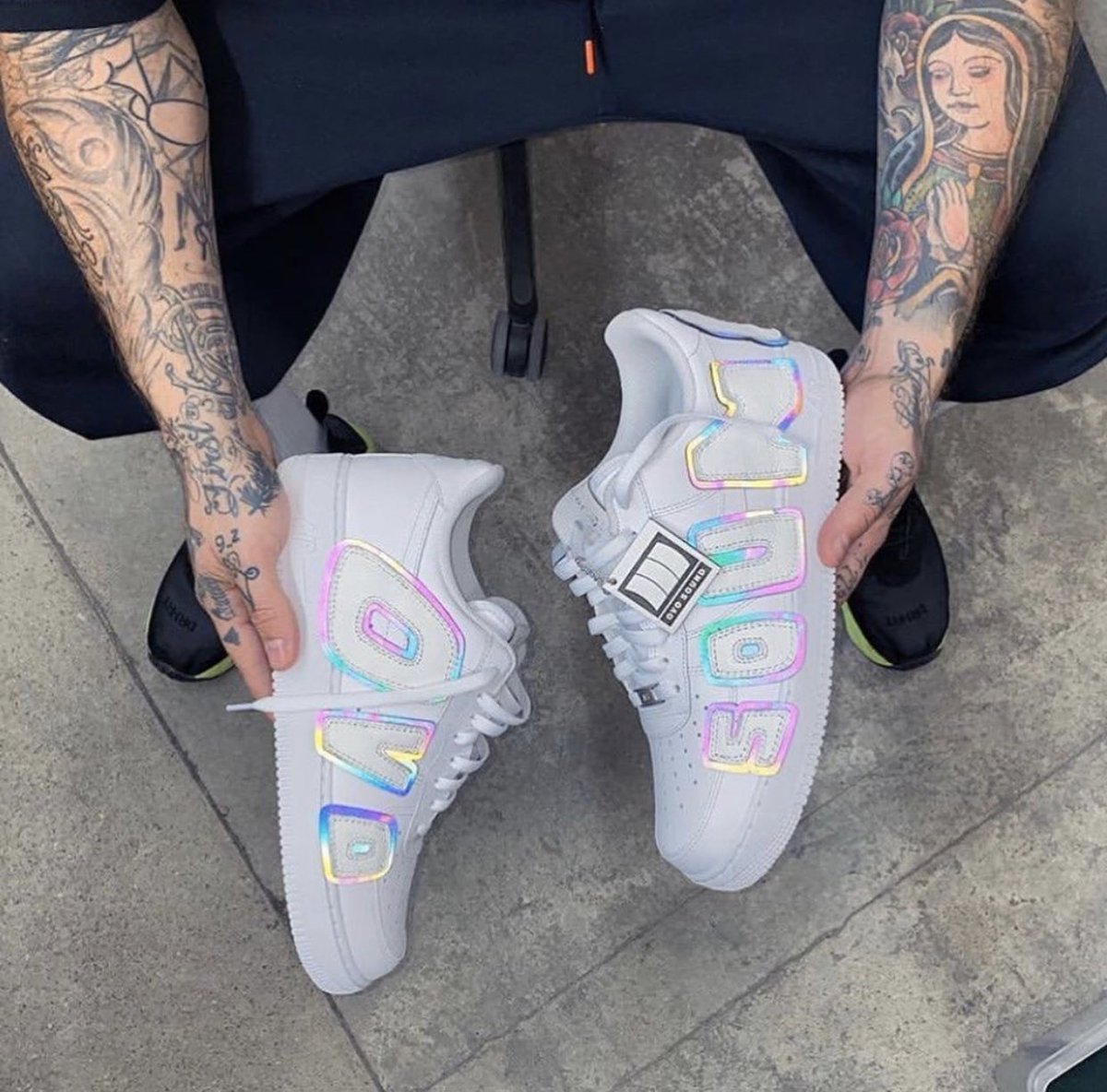 air force preto customizado