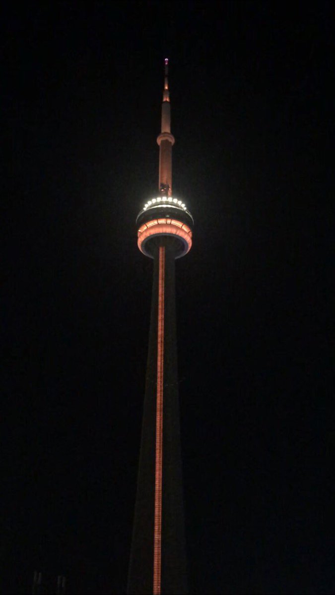 MikeZoratti's tweet photo. @Patient_Safety is celebrating Canadian Patient Safety Week by lighting up the @TourCNTower orange! This year’s theme is #ConquerSilence https://t.co/kSZpbKrPo4