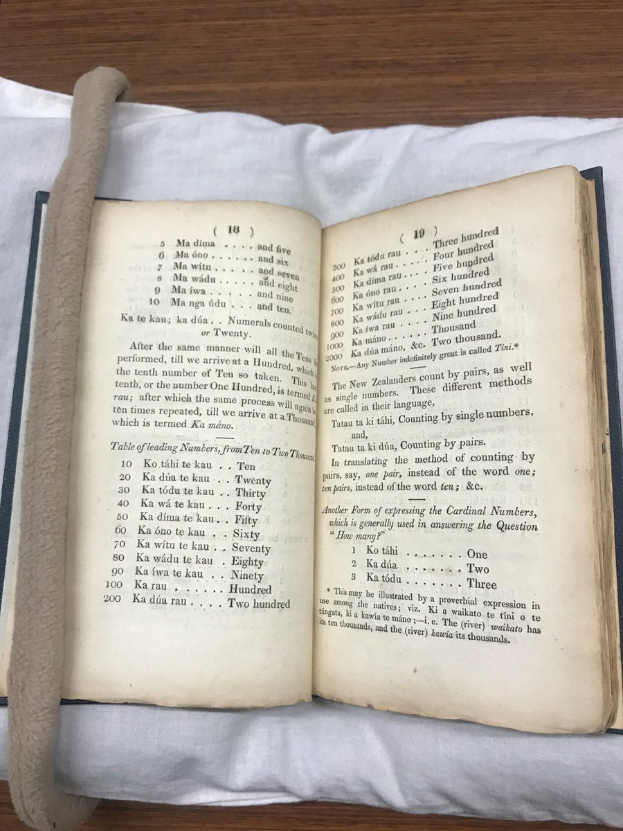 What a treasure from National Library of New Zealand. 
Unique copy of Thomas Kendall (1778-1832) 
A Grammar and vocabulary of the language of New Zealand. Compiled for the use of the missionaries and settlers in that island, under the auspices of the Church Missionary.